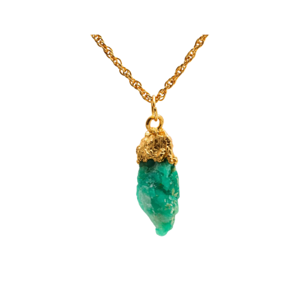 Medium-Sized Pendant with Raw Colombian Emerald