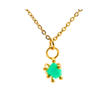 Six Prong Basket Emerald Pendant