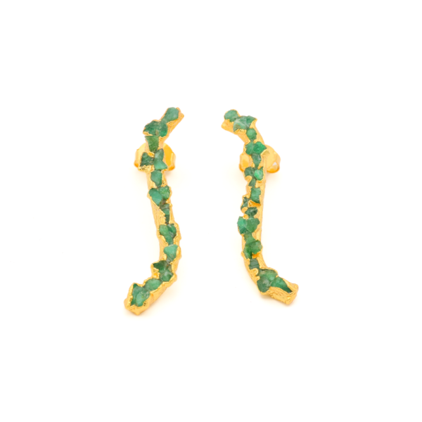 Mosaic Fusion Emerald Earrings