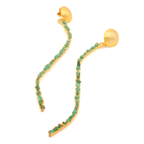 Long Curved Fusion Earrings